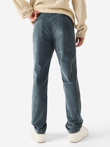 Image of The Souled Store Men and Boys Buttoned Regular Fit Cotton Blend Corduroy Pants