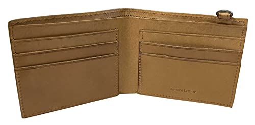Harley-Davidson Men's Traditional B&S Bi-Fold Genuine Leather Wallet - Natural2