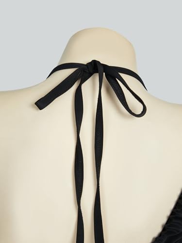 MEOWCOS Goth Bikini Swimsuit Gothic Style Retro Swimsuit Dark Style Bathing Suit4