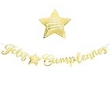 como hacer pancartas de papel 🎁Adorno perfecto: La guirnalda es una decoración perfecta para celebrar la fiesta de cumpleaños, se puede colgar en cualquier lugar como pared, ventanas, ramas de árboles, armarios, sala de estar, etc.