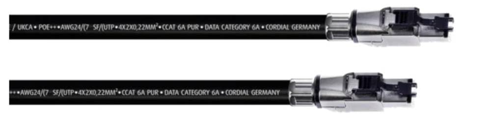 Cordial 15609 RJ45 - Cable de red (cat. 6a, SF/UTP, 1,50 m, revestimiento PUR, 1 unidad), color negro