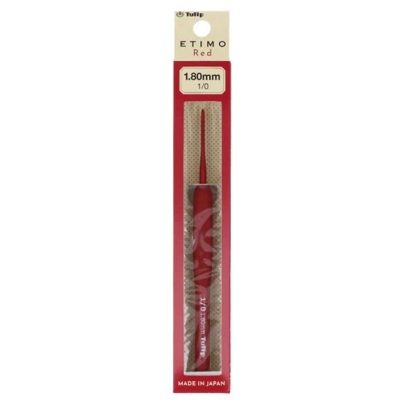 TulipTulip Etimo Red Softgrip (1.80mm) Crochet Hook - 1 Unit