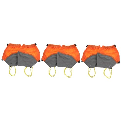 Guêtres de randonnée orange pour marcher dans le sable et la boue