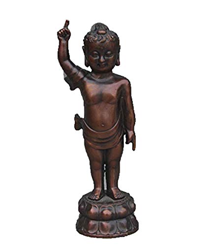 Statue de Bouddha Sakyamuni en bronze authentique du Tibet pour décoration zen