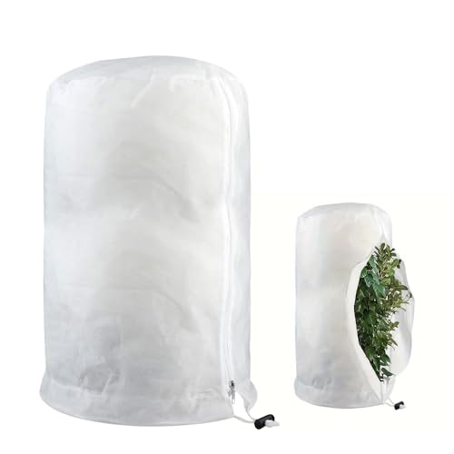 XPJBKC Telo Copri Piante Antigelo, Telo Copertura Piante Inverno, Grande Telo Antigelo Tessuto Non Tessuto per Piante con Cerniera Coulisse, Riutilizzabile Antigelo Protezione Piante Inverno,200×240cm