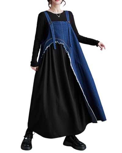 Robe salopette en denim sans manches idéale pour vos sorties en ville