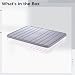 Packool Large Gray Refrigerator Food Storage Containers With Lids For Fridge, Space-Saving Kitchen Organizer Bins for Dumplings, Vegetables, 28 x 22.5 x 5 cm Plastic Fresh-Keeping Box