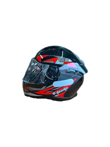 Capacete Infantil De Moto Ebf Kids Preto Vermelho Brilhante