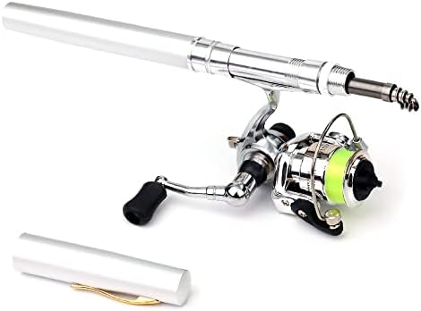 Condition photo showing New/Like New for lixada fishing rod reel combo mini pen fishing pole kit telescopic fishing rod spinning reel combo kit