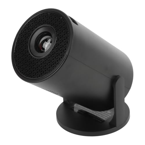 Mini Projector, 1080P Full HD Smart Home Projector, 270° Adjustable Portable Movie Projector, Auto Keystone Mini Portable Projector for iOS, for Android (Black)