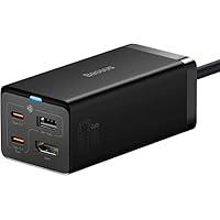 Caricatore USB-C per Steam Deck, Baseus 67W PD Stazione di Ricarica USB-C GaN5 con 2 Porte USB-C, 1...