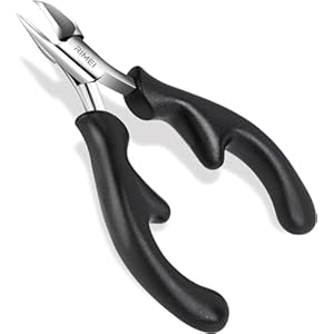 Toenail Clippers, Professional Thick & Ingrown Nail Clippers for Men & Seniors, Podiatrist Recommended, Pedicure Clippers Toenail Cutters, Stainless Steel Sharp Curved Blade Grooming Tool