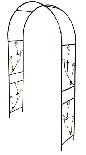 Selections Metal Weatherbury Leaf Scroll Arch Garden Arch