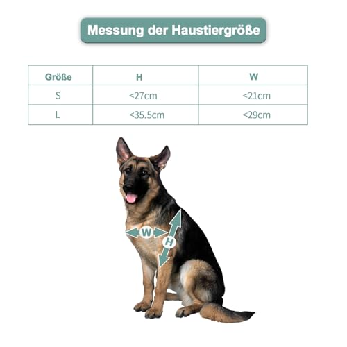 Große Hundetür mit magnetischer Verriegelungsplatte für Haussicherheit, langlebig, wetterfest für mittlere bis große Hunde, Katzen, Haustiere, Größe L