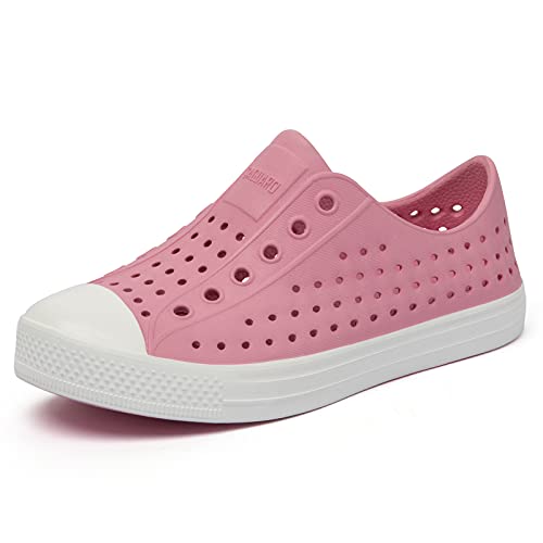 SAGUARO Kids Boys Beach Garden Shoes Girls Outdoor Water Sandal Breathable Lightweight Toddler Garden Clog Coral Pink