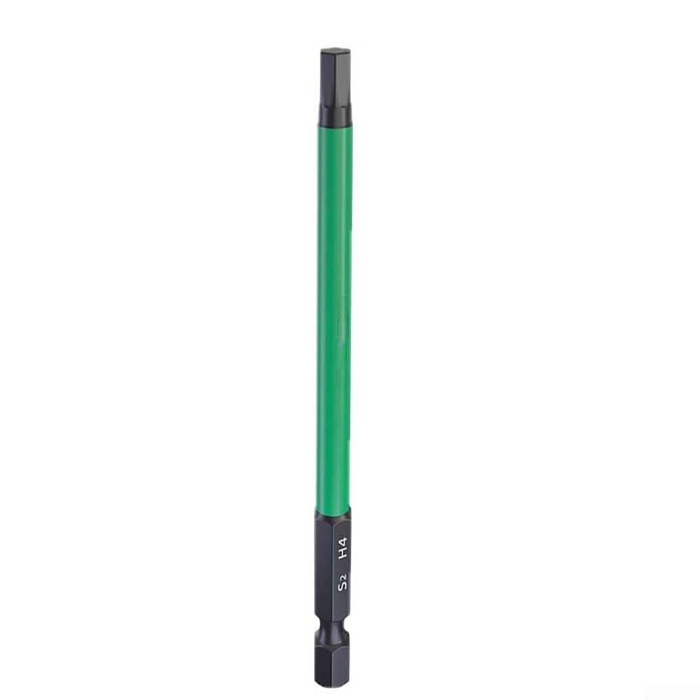 Broca Atornillador Magnética 100mm, Punta Hexagonal H2-H10(4mm)