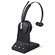 Yealink WH64 Wireless Headset mit Mikrofon,185 m Reichweite DECT & Bluetooth Mono Kabelloses Headset with 3 Mikrofonen für Teams Zoom,Skype,UC,IP-Telefon, PC,26H Sprechzeiten