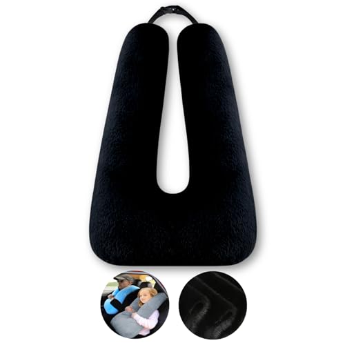 FHSGGP Travel Pillow Car Pillow Kid Car Sleeping The Sleeping Aid for Adults and Kids on Road Trips Kids Travel Pillow Black