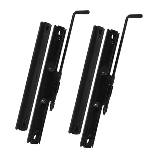 Unomor 2 Pairs Seat Adjuster Rear Seat Mount Bracket Car Seat Slides Universal Seat Slider Kit Slider Car Seat Brackets Seat Track Reclining Seat Slider Seat Rails Sliding Rail Black Iron