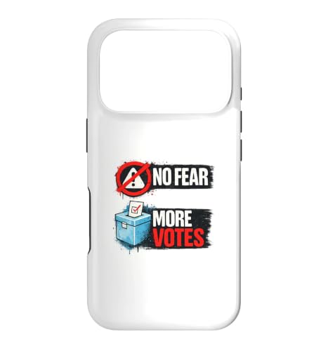 No Fear More Votes Democracy ���[�f�U�C�� �X�}�z�P�[�X iPhone 17 Pro �p