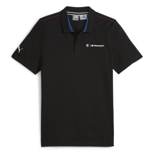 PUMA Men's Standard BMW M Motorsport Polo, Black SS24