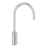 3-Wege-Sodaarmatur GM 6180M.390 Chrom für Wasser Sprudler SPRUDELUX® Sprudelgeräte Soda-Armatur...