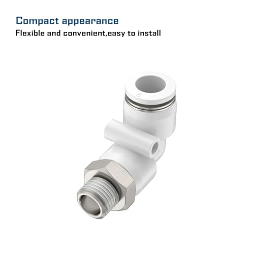 Conector neumático PC accesorios de manguera de aire comprimido y rosca de un octavo 4