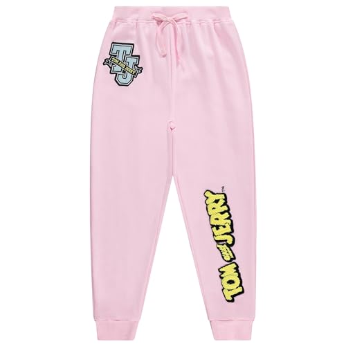 Image of FREEZE Girls' Tom and Jerry Pullover Hoodie and Jogger Sweatpants Clothing Set - Little and Big Girl Sizes 4-16