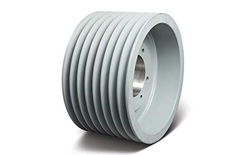 TB Woods 5V1328 Narrow V-Belt Sheave, 5V Belt Section, 8 Grooves, F Bushing required, Cast Iron, 13.2