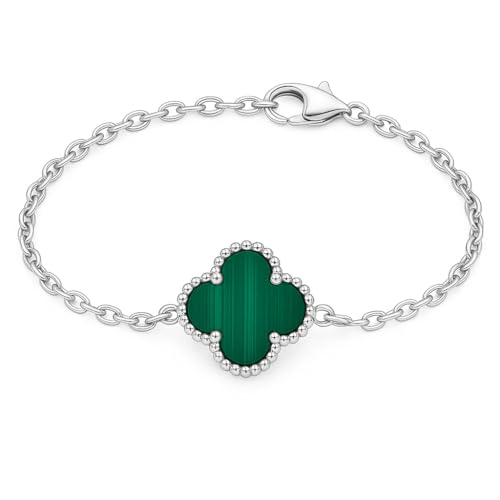 Image of Lucky Charm Clover Bracelet for Women | 925 Sterling Silver with 18K Gold Plating | Adjustable & Anti-Tarnish | Stylish Designer-Inspired Jewelry