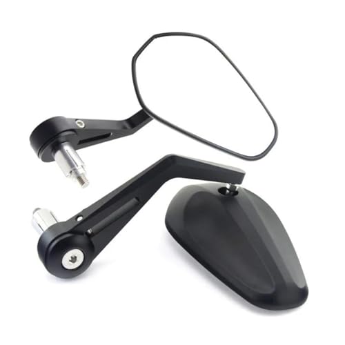 Espejos de manillar de moto de 7/8 y 1 pulgada para scooter y retrovisor extremo