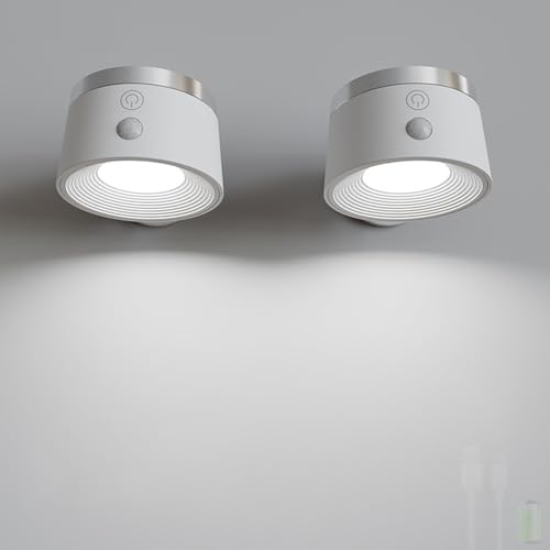 Evita tropiezos con LED apliques de pared con sensor de movimiento recargables pack de 2