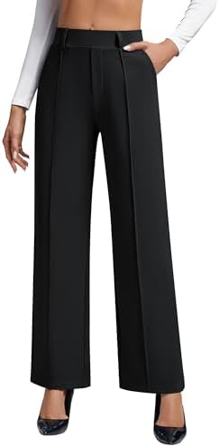 OULESlS Dress Pants for Women Work Pants Wide Leg Pull On Stretch...