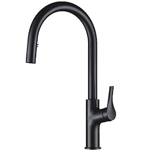 Robinet de cuisine avec pulvérisateur extractible en acier inoxydable HJMMHX monotrou
