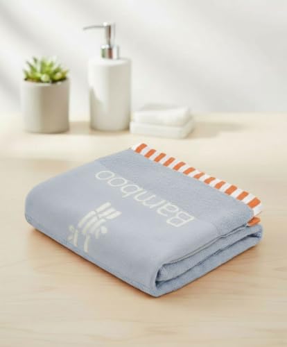 Thirsty Towel, Bamboo Towels for Bath, Super Soft Bamboo Bliss Terry Towel, Quick Dry Towels for Bath Large Size, Towel for Men, Women (Pack of 1 - Lilac)