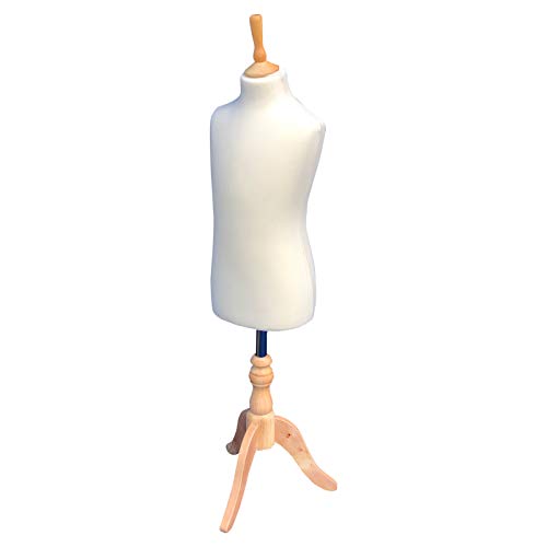 Mannequin de vitrine pour taille enfant 6-8 ans, avec support en bois Cover