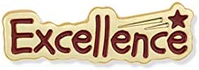 SHOP AWARDS AND GIFTS Excellence Enamel Lapel Pins for Students Appreciation School, Bulk Pack of 12, Poly Bagged, 7/8 x 1/4 inch