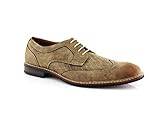 Ferro Aldo Joseph MFA19266PL Mens Wing Tip Formal Oxford Lace Up Dress Shoes