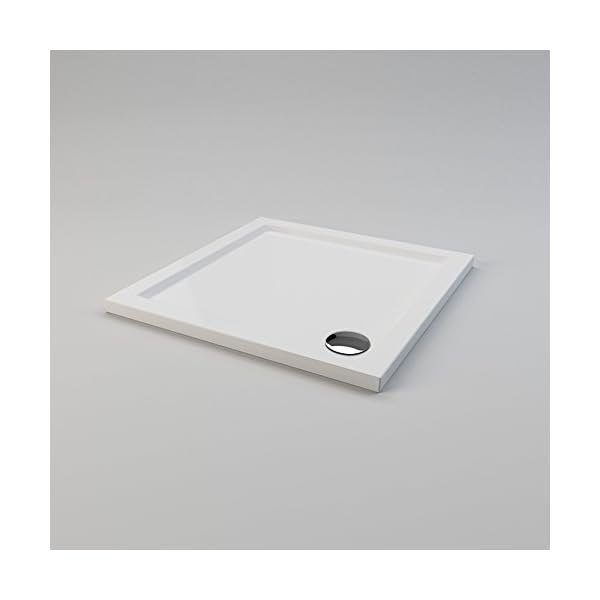 Rectangular Stone Tray for Shower Enclosure Cubicle + Waste Trap - Image 3