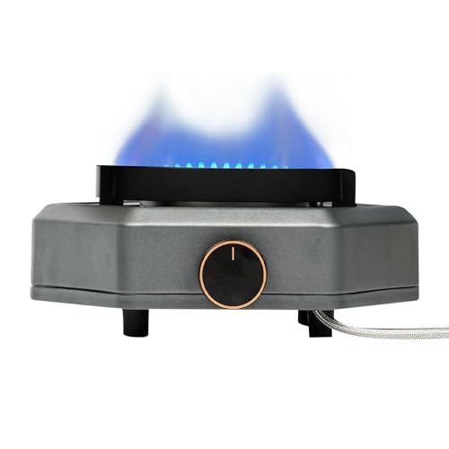Yazisam Gas Stove,耐風性キャンプストーブ - 7800ワット バーナー プロパン ポータブル 調理器具 キャンプ バーベキュー トレッキング ハイキング バックパッキング ピクニック アウトドア用