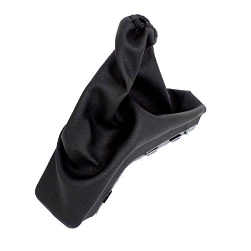 1 saco para freno de mano con manguito, negro cuero