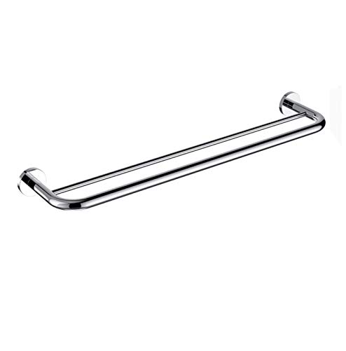 Barre de serviette en acier inoxydable double support de serviette mural brossé pour douche
