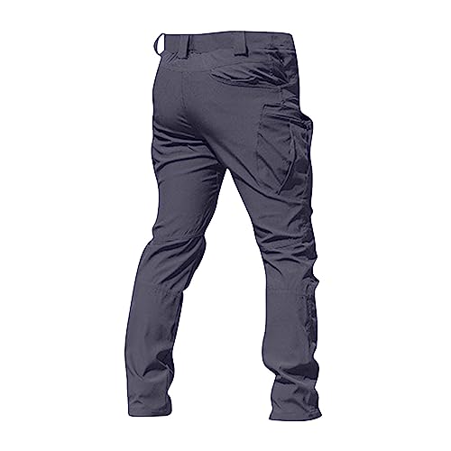 OIOLOYJM Military Cargo Pants for Men Hiking Relaxed Fit Work Waterproof Stretch Tactical Lightweight Outdoor Travel Pant