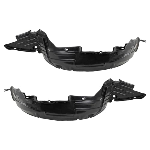 Image of TRQ Front Inner Fender Liner Set Compatible with 2004-2008 Nissan Maxima NI1250115 NI1251115