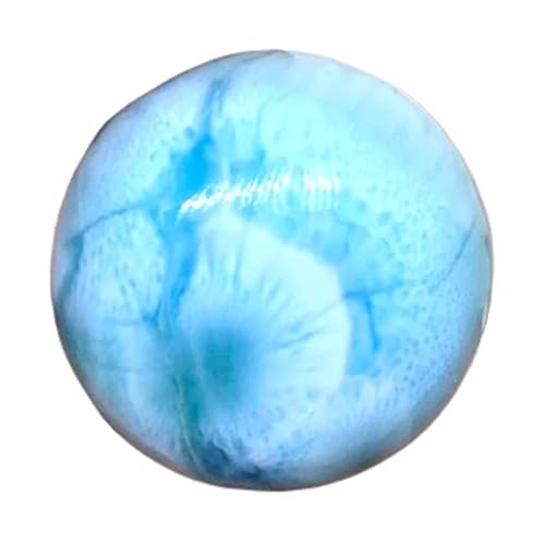 Larimar naturel rond 20mm, la gemme apaisante pour collier fait main