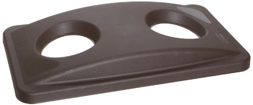 Rubbermaid Commercial Products-FG269288 Slim Jim Bottle and Can Recycling Lid - Brown
