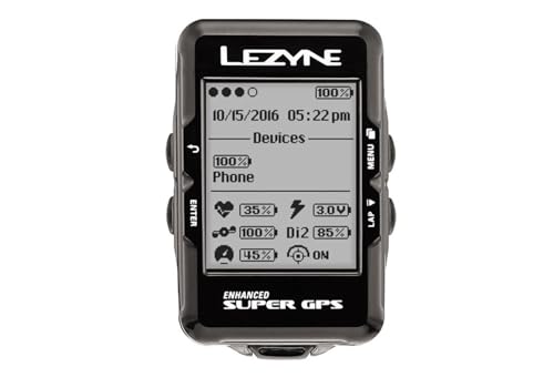 Lezyne Super Gaps Hrsc Loaded GPS, Black, One Size