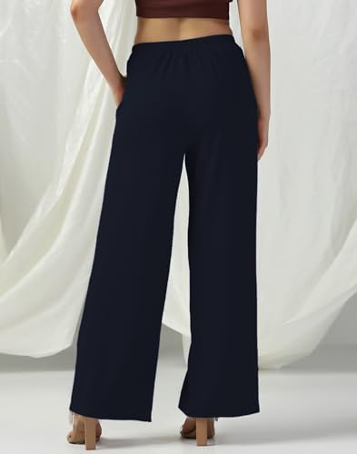Image of Selvia Women's Lycra Straight Korean Style Trouser, Regular Fit Casual Pants