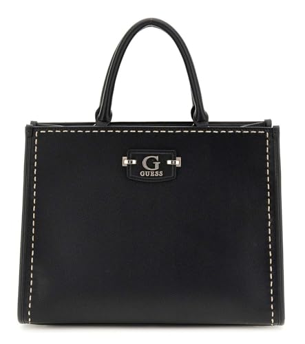 Cabas GUESS Nastra grand sac à main noir double compartiment