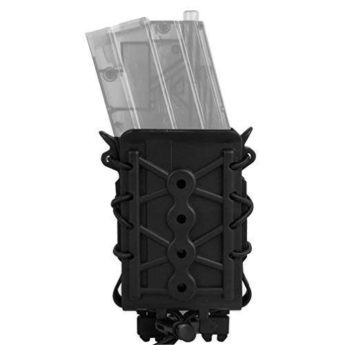 Simways Magazine Pouch 5.56mm 7.62mm Plastic Rifle Mag Pouch Holster Mag Carrier for M4 M16, AR15, AK47 (Black)